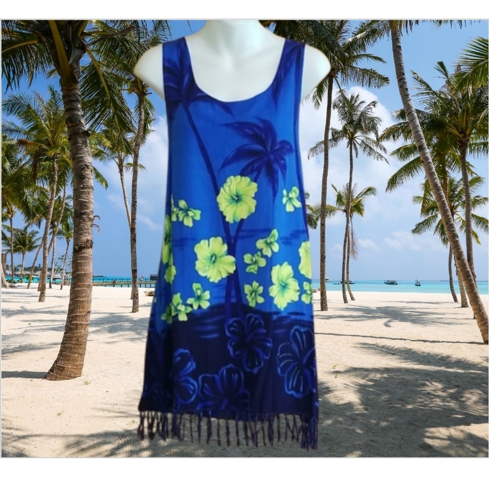 đSOLDđBeach Cabana Womenâs Large Hawaiian Style - Picture 1 of 8